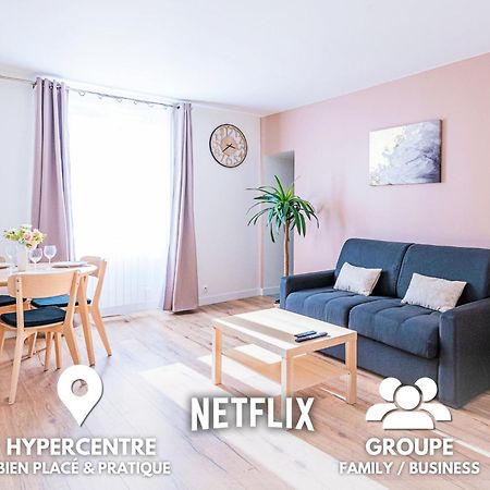 Ideal Pro Et Famille En Hypercentre - 3 Lits 코르베일에쏘네 외부 사진
